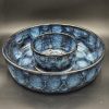 Blue and Black Chip and Dip Platter